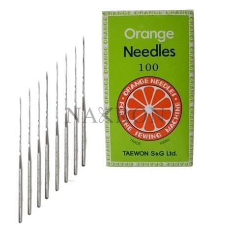 TVX5 100/16 No Orange Needles Kollu kemer zincir dikiş makine İğnesi 