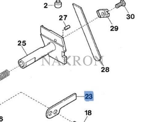 Yamato overlok alt bıçak kütük parça 6200223