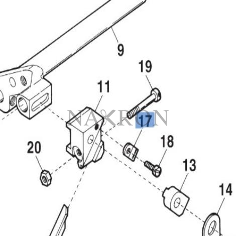 Yamato overlok üst bıçak kütük tırnağı 2121109 / 6200543