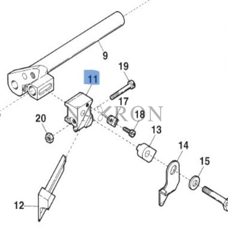 Yamato 5 iplik overlok üst bıçak kütük 2121108 / 6200542