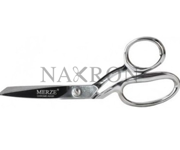 Merze 8 No Terzi Kumaş Makası – Krom Kaplama Yatık Regula