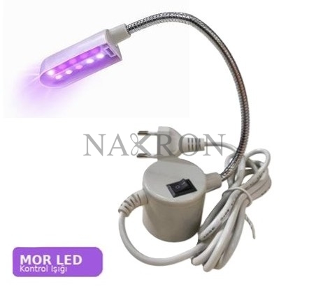 810A-PURPLE MOR LED Spiralli Makine Lambası – 10 LED