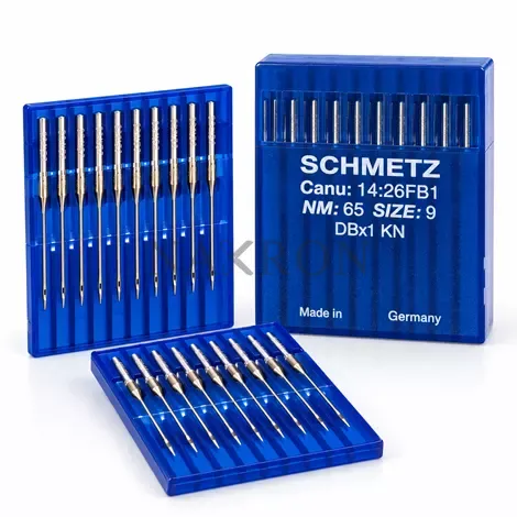 Schmetz DBx1 KN 65/9 No İnce Dipli Düz Dikiş İğnesi – 10'lu Paket