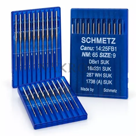 Schmetz DBx1 SUK 65/9 No İnce Dipli Düz Dikiş İğnesi – 10'lu Paket